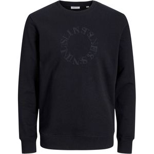 JACK & JONES sweater JJLEE met printopdruk zwart