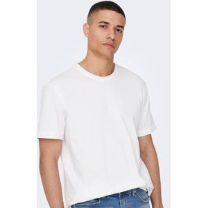 ONLY & SONS regular fit T-shirt ONSMAX wit