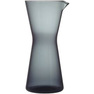 Iittala Kartio Waterkan / Waterkaraf - Karaf gemaakt van Glas - Donkergrijs - 95cl - 1 Stuk
