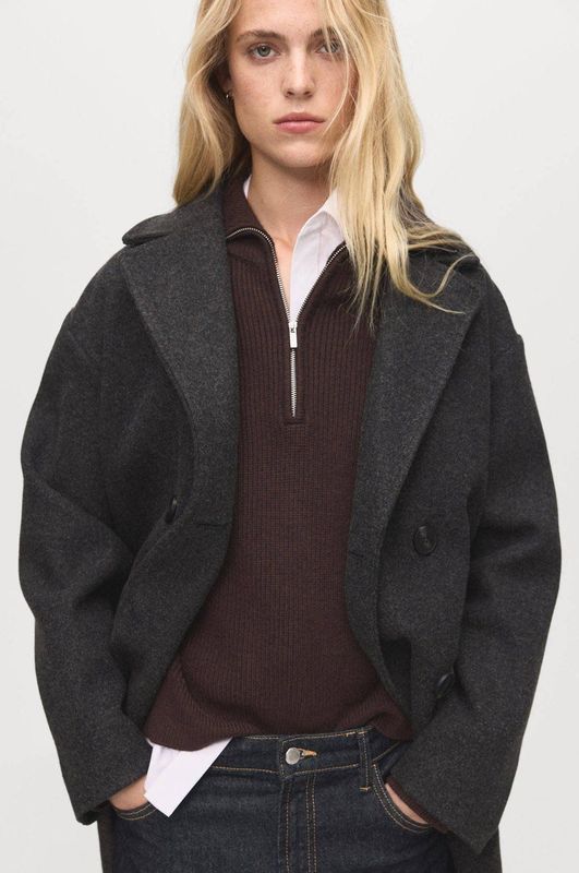 MANGO - Tussenmantel - Antraciet - TABISA