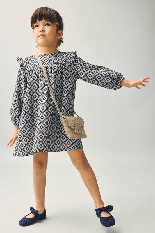 Mango Kids blousejurk zwart