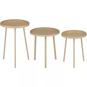 Mica Decorations Stage Bijzettafel - H45 x 35 cm - Cement - Beige
