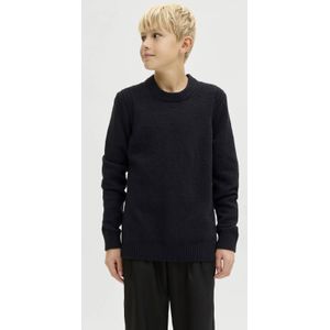 Jack & Jones - JCOPOINT KNIT BOUCLE CREW NECK BF JNR - Trui - Zwart