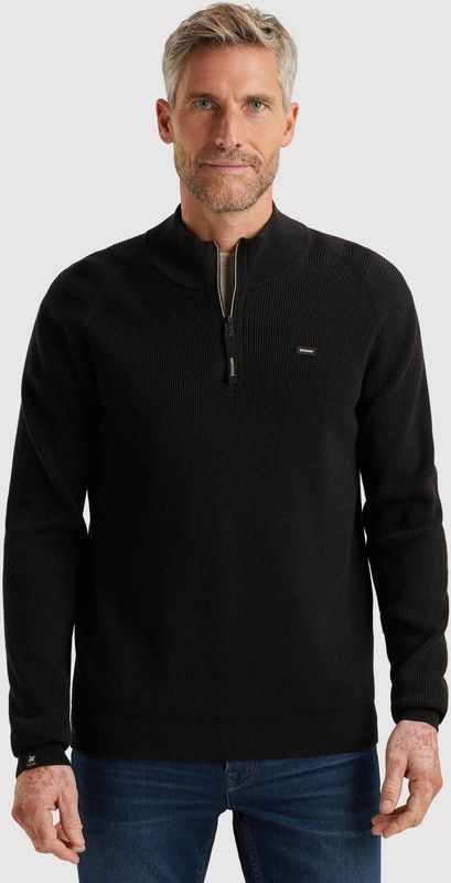 Vanguard - Gebreide Trui - Zwart - Regular Fit - Lange Mouwen
