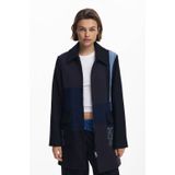 Desigual - Coat_Patch 25Wwew 46 - Damesjas - Veelkleurig - Wol - Warm en Stijlvol