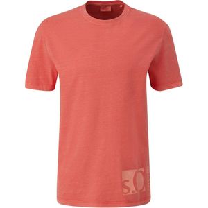 s.Oliver T-shirt met printopdruk oranje