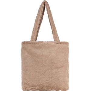 Life of Bulu shopper van imitatiebont beige