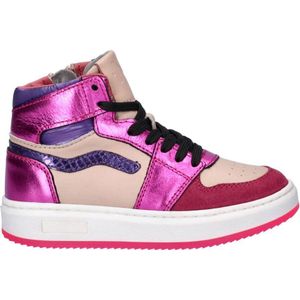 Nelson - Kids - Hoge Sneakers - Leer en Imitatieleer