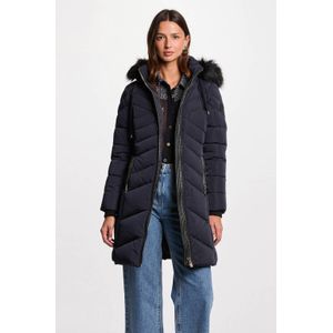 Morgan gewatteerde jas marineblauw