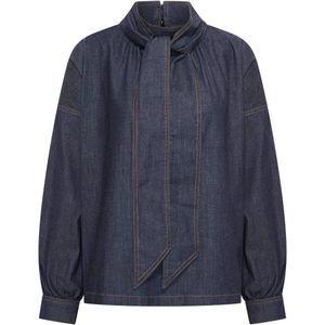Claudia Sträter denim blouse dark blue denim