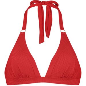 Cyell voorgevormde halter bikinitop rood