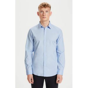 Matinique slim fit overhemd ROBO chambray blue