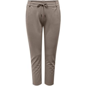 ONLY CARMAKOMA slim fit broek CARGOLDTRASH zand