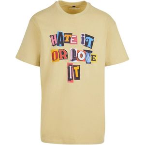 Mister Tee T-shirt met printopdruk geel