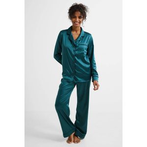 Dreamcovers satijnen pyjama petrol