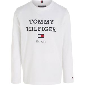Tommy Hilfiger longsleeve met tekst wit
