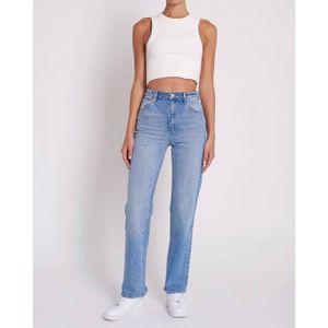 Abrand Jeans high waist straight jeans A 94 HIGH STRAIGHT TALL DAKOTA medium blue denim