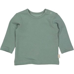 LEVV baby longsleeve LNURNOS van katoen groen