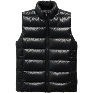 Mango licht gewatteerde bodywarmer zwart