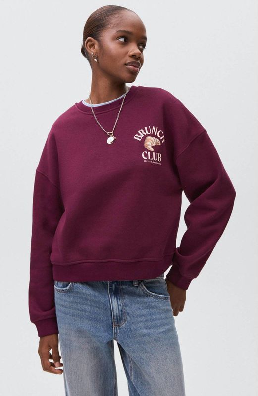 MANGO TEEN sweater donkerrood