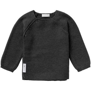 Noppies baby longsleeve Pino van biologisch katoen antraciet