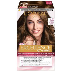 L'Oréal Paris Excellence Crème haarkleuring - Midden Goudbruin