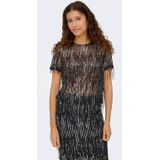 ONLY - Pailletten Top - Zwart