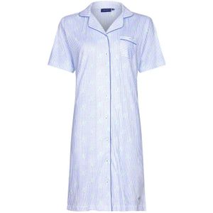Pastunette nachthemd lichtblauw/wit