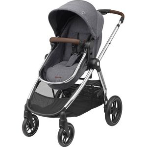 Maxi-Cosi MC Zelia 3 Luxe Twillic Grey Fr (Chrome frame & Brown Leather)