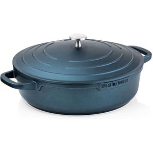 Westinghouse Performance Series - Hapjespan Inductie Met Deksel - 28cm Sauteerpan - Oven Geschikt - Blauw