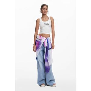 Desigual sjaal met all over print paars