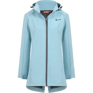 Life-Line softshell outdoor jack Moraine blauw