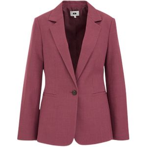 WE Fashion rechtvallende blazer berry slush