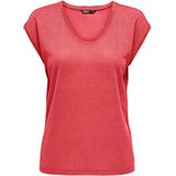 ONLY T-shirt ONLSILVERY rood
