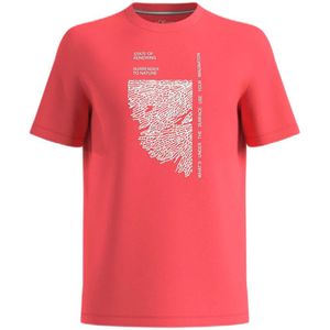 s.Oliver slim fit T-shirt met printopdruk rood