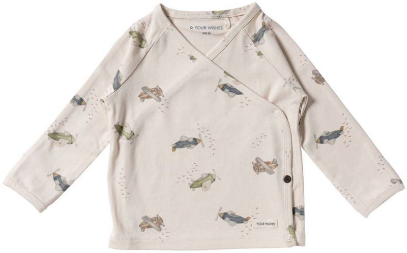 Your Wishes - Longsleeve - Zacht Katoen - Met Drukknoopsluiting