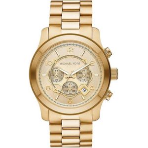 Michael Kors horloge MK9074 Runway goudkleurig