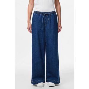 Pcsilke - Mw Pull Up Wide Fit - Jeans - Wide-leg - Mid-waist - Soepelvallende Pasvorm