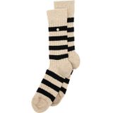 Alfredo Gonzales sokken Merino Cosy stripes beige/zwart