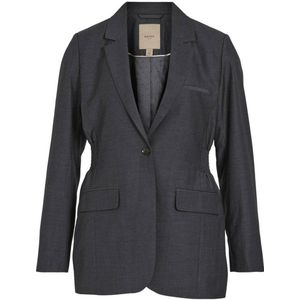 Rouge by Vila getailleerde blazer VISADIE grijs