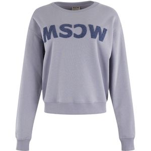 Moscow sweater met tekst lavendel