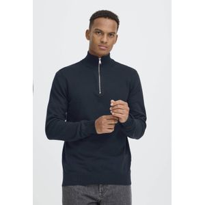 Blend - Gebreide Trui - Donkerblauw - Regular Fit - Lange Mouwen