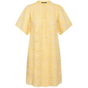 Bruuns Bazaar gebloemde jurk geel/wit