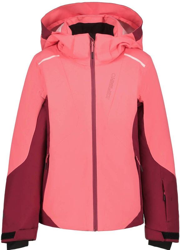 Icepeak ski-jas Labette JR roze/donkerrood