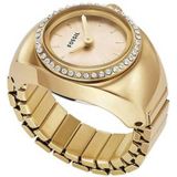 Fossil horloge ES5319 Watch Ring goudkleurig