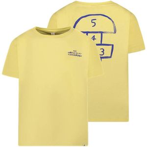 The New Chapter T-shirt Roan met backprint geel