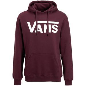 VANS hoodie donkerrood/wit