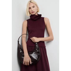 Mango A-lijn jurk donkerrood