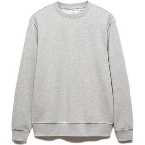 Mango Man gemêleerde sweater middengrijs