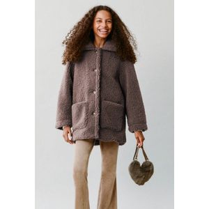 MANGO KIDS Mantel  chocoladebruin